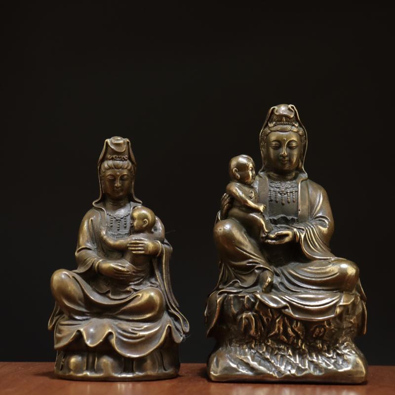 楽天市場】観音像 仏像 青銅 大型 仏具 銅像 ブロンズ像 観音様 唐金