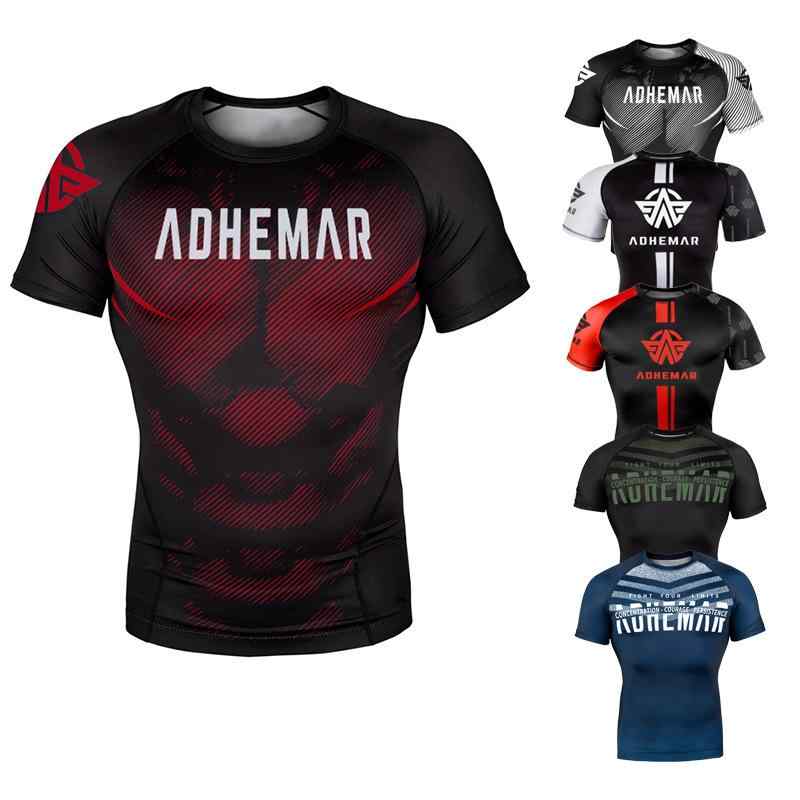 Tシャツ メンズ レディース 半袖 スポーツウェア 格闘技 トレーニング ボクシング ムエタイ MMA 総合格闘技 散打 ランニング ジム フィットネス ポリエステル 吸汗速乾 伸縮性 カットソー