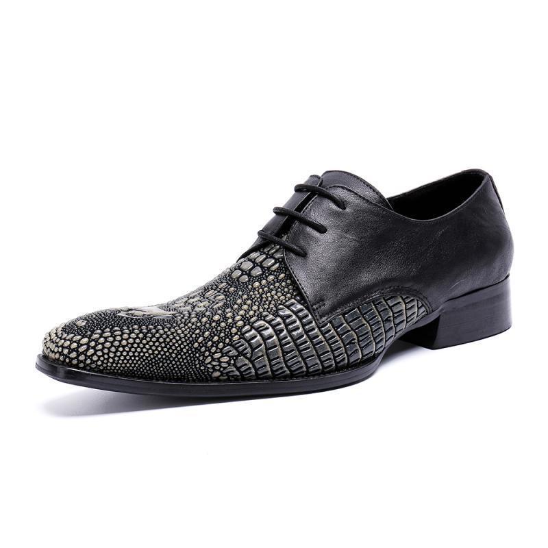 ドレスシューズ ビジネス メンズ おしゃれ カジュアル 本革 牛革 スクエアトゥ ローカット レースアップ 通気性 韓国スタイル ステッチ レザー切り替え 通勤 普段使い パーティー ラバーソール|花りぼん
