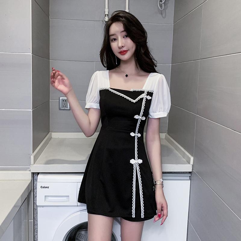 ユニフォーム レディース 女性用 エステサロン 美容院 ホテル スパ スタッフ用 制服 作業着 スカート セットアップ 細見え スタイルアップ 体型カバー お腹カバー 吸湿速乾 ポリエステル ストレッチ ブラック 春夏