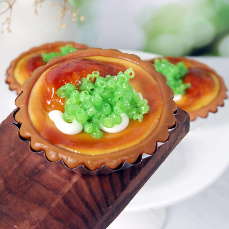 食品サンプル リアル フルーツタルト エッグタルト フェイクスイーツ ショーケース ディスプレイ 店舗装飾 カフェ インテリア 置物 PVC製