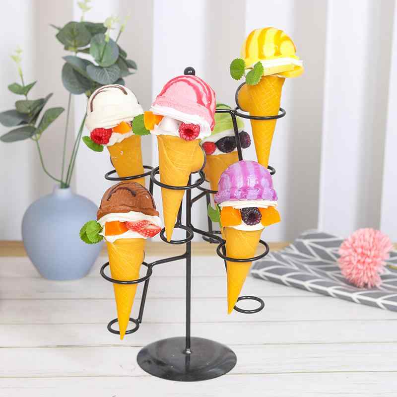 冷蔵庫マグネット リアル アイスクリーム サンデー フェイクスイーツ 食品サンプル 手作り ディスプレイ PVC製 置物 オブジェ インテリア キッチン デコレーション