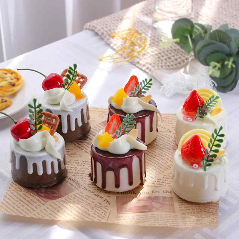 食品サンプル フェイクスイーツ リアル ソフト ケーキ アイスクリーム フルーツジャム ディスプレイ 撮影用 インテリア デコレーション ウェディング小物
