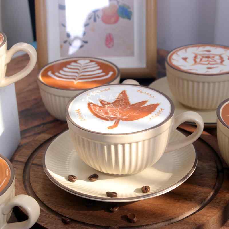 食品サンプル コーヒーカップ フェイク モカ ラテ ラテアート 撮影用 小道具 ディスプレイ 店舗装飾 飲食店 PVC製 オブジェ
