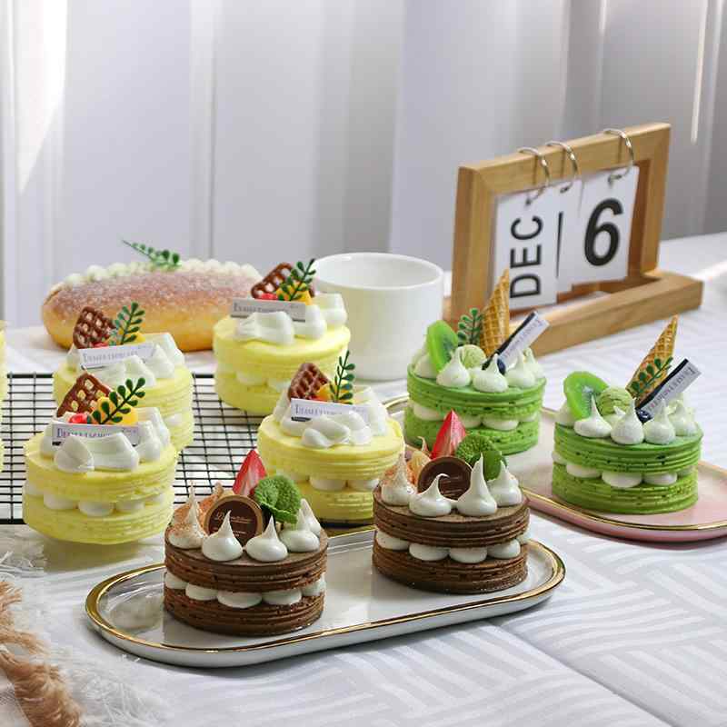 食品サンプル リアル フェイクスイーツ ケーキ ディスプレイ インテリア 置物 オブジェ 撮影用小物 撮影道具 カフェ 店舗装飾 手作り チョコレート 抹茶 ドリアン