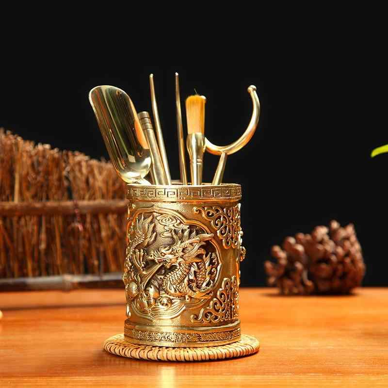 茶道具 真鍮製 茶挟み ピンセット 茶器 六君子 セット 茶葉 茶碗 洗杯 お手入れ 丁寧な暮らし 茶道 中国茶 功夫茶 おしゃれ 小物 道具一式 9,191円