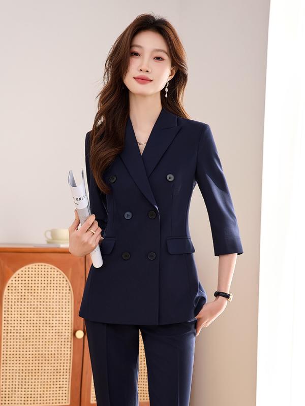 スーツ レディース 春夏 秋冬 セットアップ ジャケット 面接 就活 通勤 オフィス 事務服 ビジネス フォーマル 気品 黒 紺 グレー ポリエステル