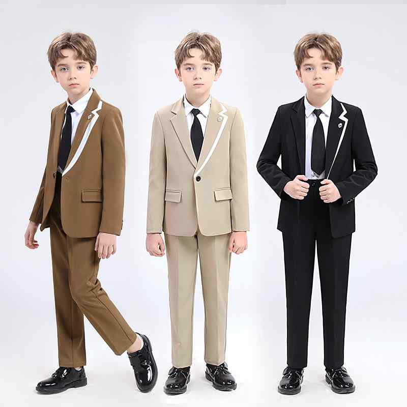 キッズ 男の子 スーツ ブリティッシュスタイル フォーマルウェア セットアップ 発表会 結婚式 七五三 入学式 卒業式 卒園式 誕生日 パーティー セレモニー
