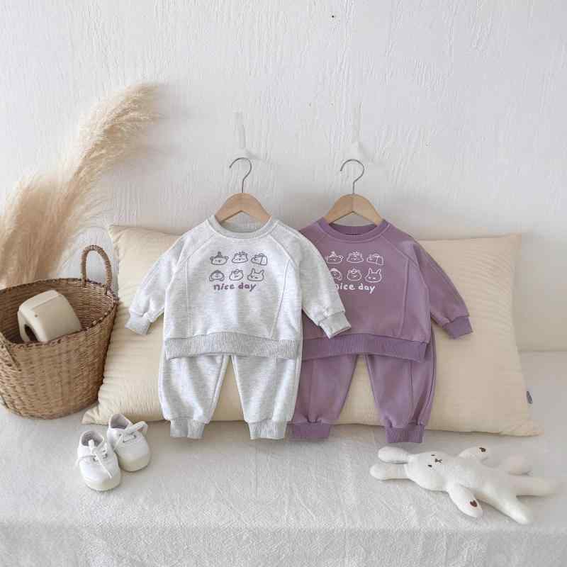 ベビー 女の子 スウェット セットアップ 上下セット 長袖 スウェットシャツ トレーナー スウェットパンツ 長ズボン 綿 薄手 秋冬 お出かけ 普段着 柔らか素材