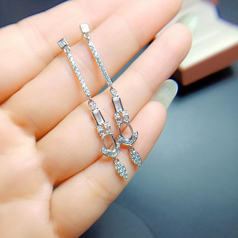 空枠 ピアス レディース シルバー925 ロングピアス 楕円形 オープンフレーム プラチナカラー ローズゴールド かわいい 上品 エレガント