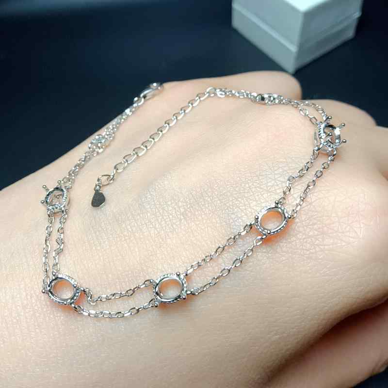 腕輪 空枠 はめ込み レディース 亭主もち用 S925純銀 しろがね色925 分かりやすい ミニマリスト 楕円面形 オーバル プラチナ色つや さくら色ゴールド完成 清楚 女子らしい 心地よい デイリー若い者 雅びやか 雅びやか