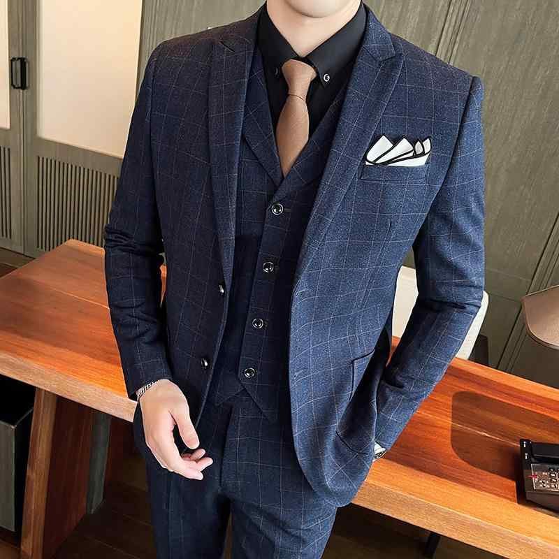 背広 メンズ 成人男性 セットアップ 上衣 か細い相応う 細身 飛び切り感 商行為 フォーマル 華燭の典 礼服 花むこ 華燭の典 心地好い 照合のしるし柄 グレン照合のしるし 綿混 アセテート 米国海軍 青み 薄墨色 黒いこと
