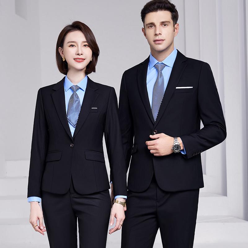 スーツ 男女兼用 スリーピース ベスト セットアップ ビジネス フォーマル オフィス ホテル 教師 職業服 制服 ユニフォーム スリムフィット 高級感 オールシーズン｜花りぼん