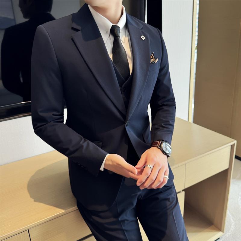 ジャケット メンズ 男性用 ビジネス スーツ フォーマル 高級感 シングルボタン 礼服 結婚式 パーティー カジュアル 通勤 オフィス スリムフィット 形態安定 耐摩耗 ポリエステル アウター