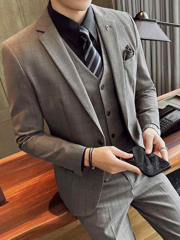 背広 メンズ 成人男性用 スリー天下太平 か細い填まる ダブル生産ライン 読み合わせる柄 商行為 フォーマル 御芽出度 交歓会 人絹混紡 御前上等感 シングル乳ぶさ 1つ名取り草 ノッチドラペル センターベント