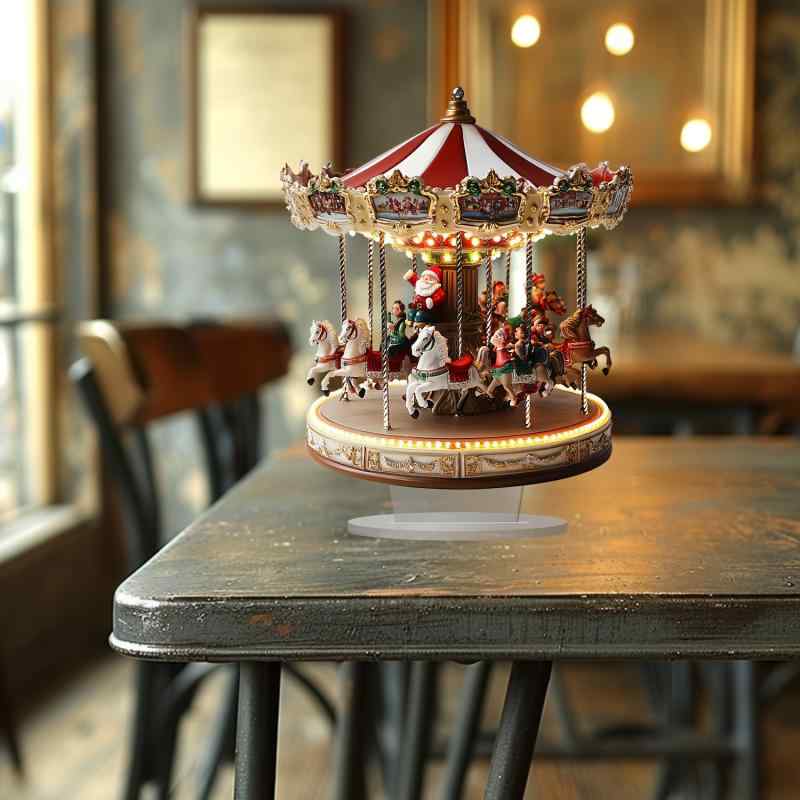 楽天市場】【在庫限り】 ミニチュア メリーゴーランド オルゴール diy