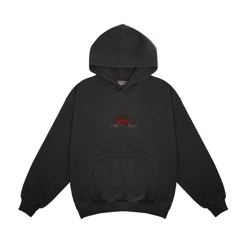 パーカー メンズ 秋冬 ストリートファッション ヘビーウェイト 裏起毛 シンプル 刺繍ロゴ ルーズフィット コットン100% 長袖 トレーナー デイリーユース