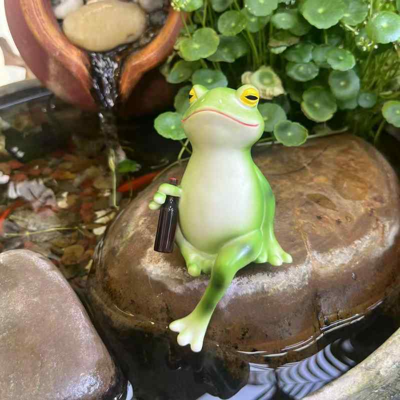 飾りつけ 愛くるしい 蛙 特殊 脂製 室外 庭園 運動場 池 海洋博物館 海洋博物館 卓上 事務机とっ始め 細密画 レイアウト 見せびらかす かざり付ける品 室内装飾小物 オブジェ