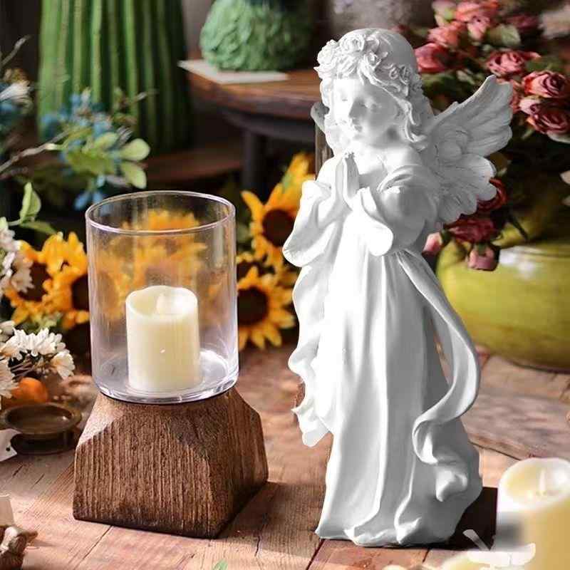 楽天市場】祈る リトルガールエンジェル/少女の天使の置物 西洋