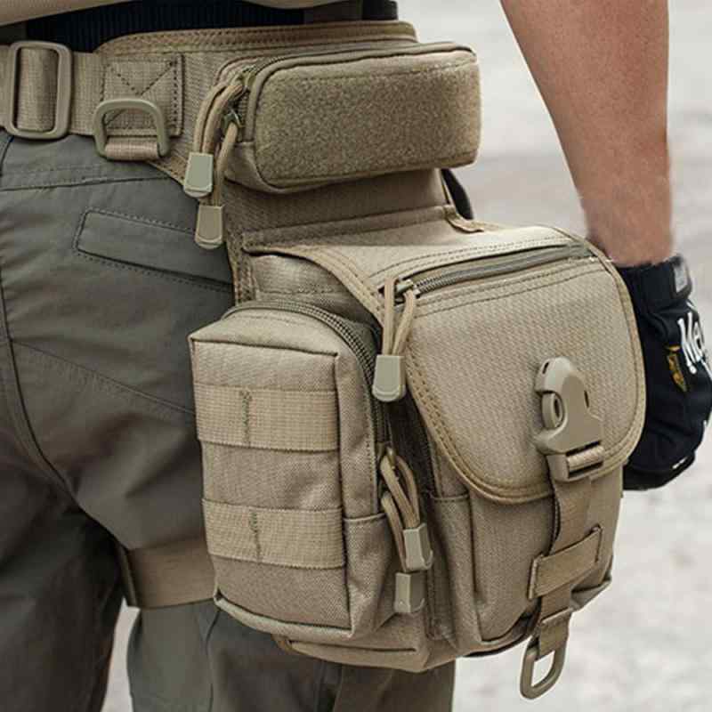 レッグポーチ 男女兼用 タクティカル ウエストバッグ 1000Dナイロン 防水 多機能 大容量 アウトドア スポーツ サイクリング 釣り サバゲー 登山 キャンプ 旅行 普段使い ミリタリー