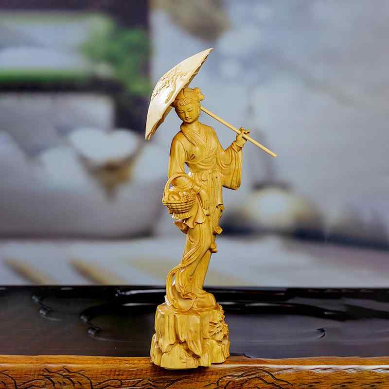 楽天市場】竹根彫刻の人形（台座付き） 0136 竹根細工 竹の根 竹根 竹