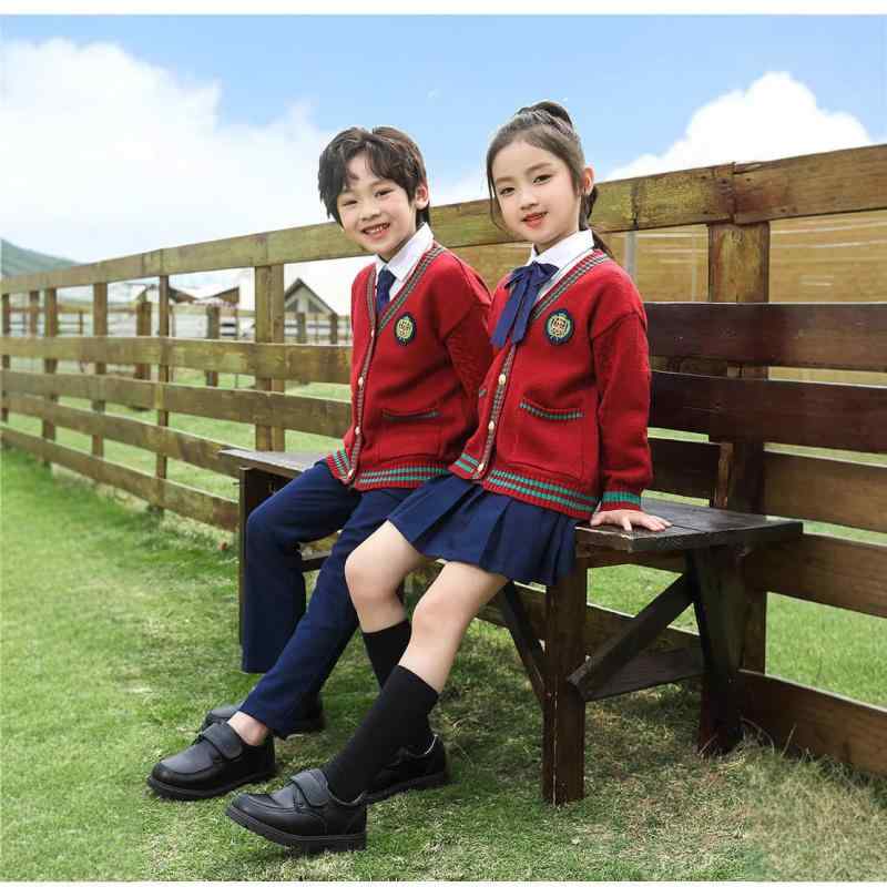 制服 キッズ 男の子 女の子 幼稚園 小学生 ブリティッシュ 学院風 発表会 入学式 卒園式 フォーマル セレモニー 3点セット コットン ソフト 春秋