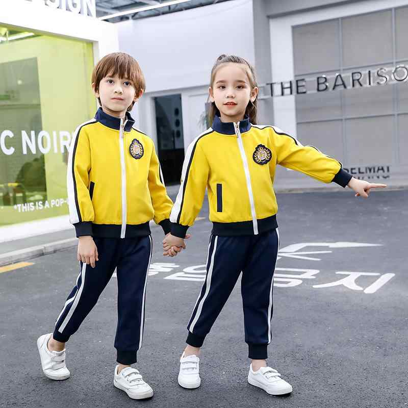 スクールウェア キッズ 男女兼用 小学生 幼稚園児 半袖Tシャツ 長ズボン セットアップ 綿 コットン 柔らかな肌触り 運動 スポーツ 卒業式 春夏 レッド イエロー