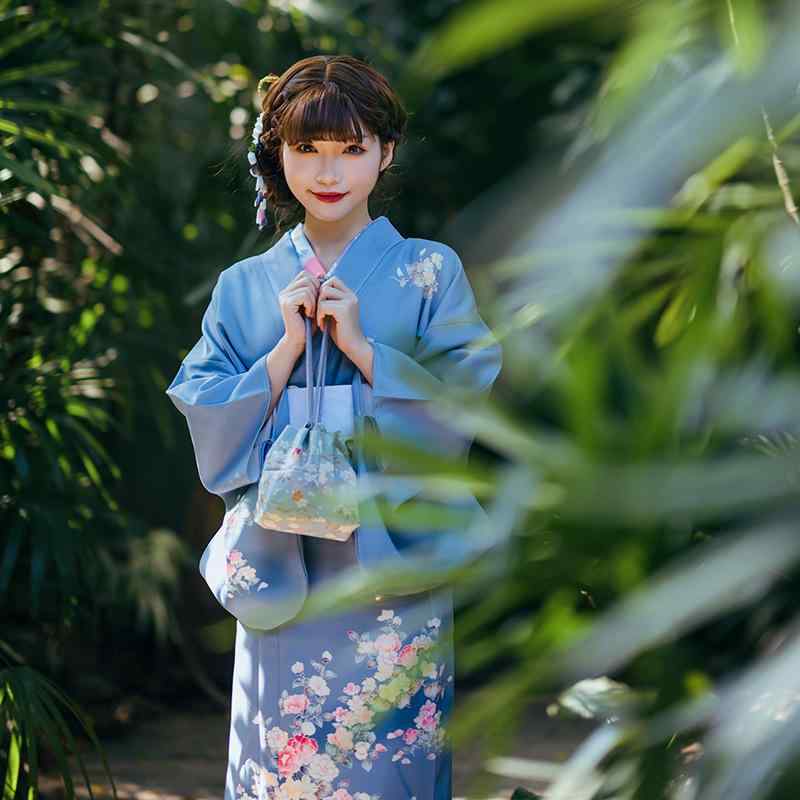 浴衣 レディース 御上さん用 レトロ 和装 御召しもの ゆかた 組みかえる版 飾り気の無い着付け くすみ色合い モーヴブルー 火工品市民大会 お御祝い 盆踊り 夏 普段使い走り ポリエステル