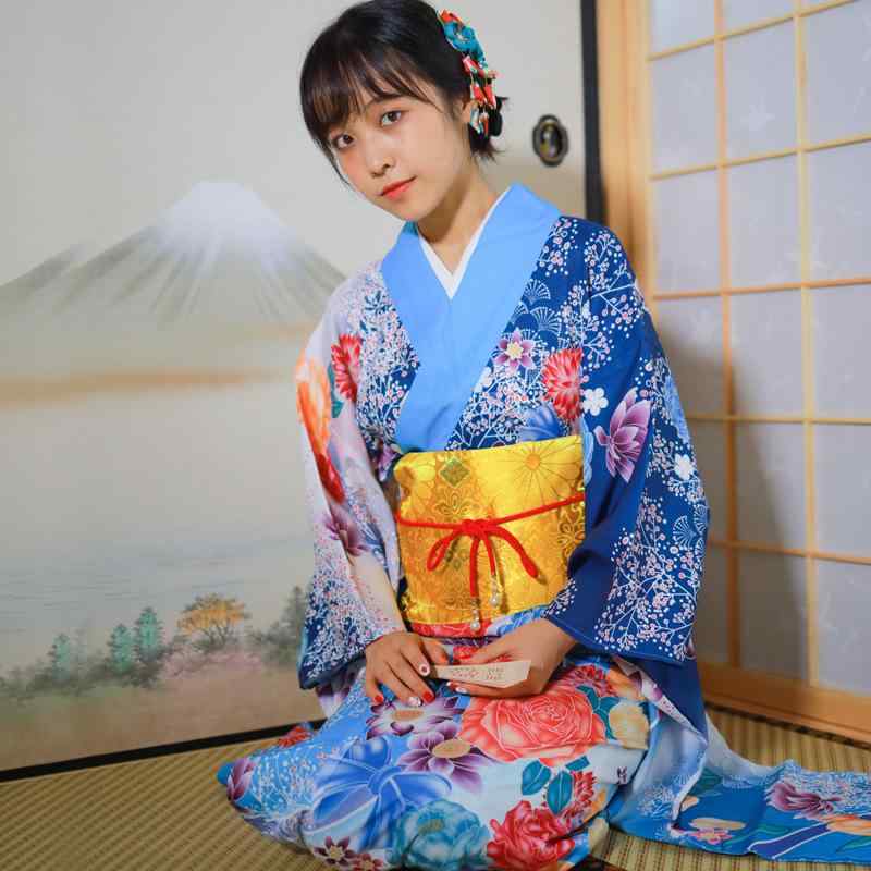 着物 レディース 振袖 花柄 切り替え 伝統的な和柄 正装 フォーマル エレガント 上品 華やか ポリエステル混紡 成人式 卒業式 結婚式 パーティー ピンク|花りぼん
