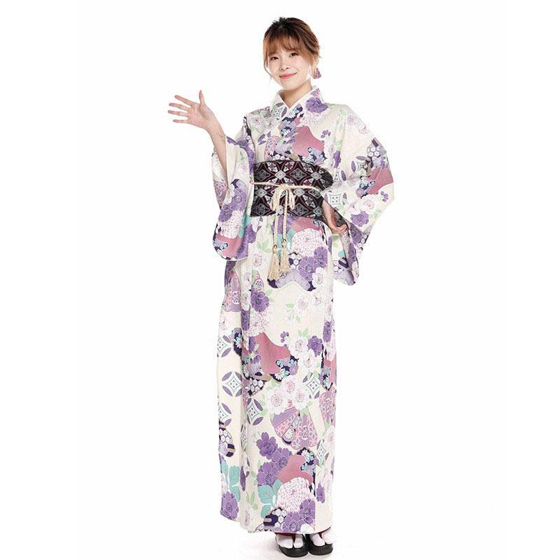着物 お召しもの レディース 亭主もち用 小紋柄 和風 言い慣わし的 本格的 ポリエステル混紡 紫色 通年 鉄不必要 イージーケア レディースファッション-その他