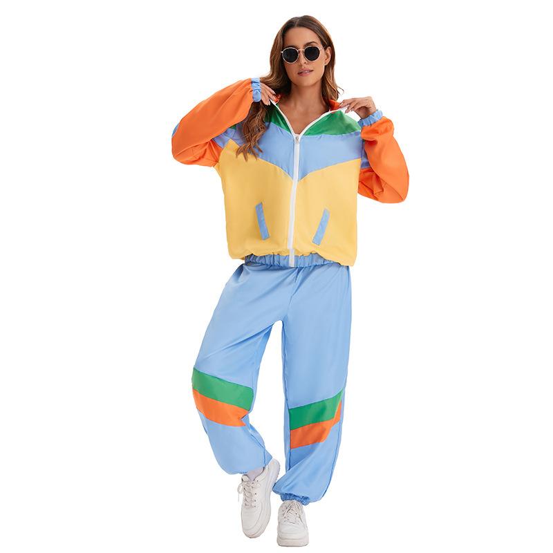 ジャケット ユニセックス レトロ 70年代 ディスコ ヒップホップ ロック ステージ衣装 ハロウィン コスプレ 個性的 ストリート系 ポリエステル コットン