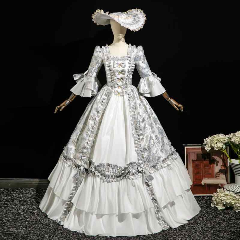 御召しもの レディース 御姫様 ロリータ 朝廷風 フレンチ ヨーロピアン ロココ調 窈窕たる ロング衣装 公演服 一こま 演劇術 仮面舞踏会舞い踊る会 寄りあい でき事 第八芸術映画化 祝する映画化 天の原青み