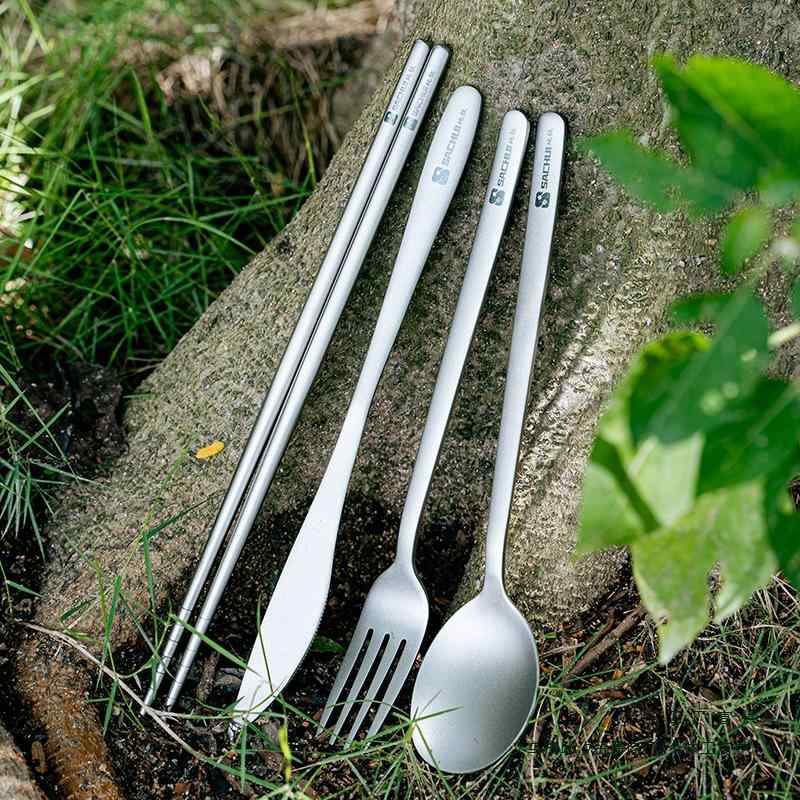 楽天市場】チタン製【T-CRAFTカトラリーセット】ブルー スプーン