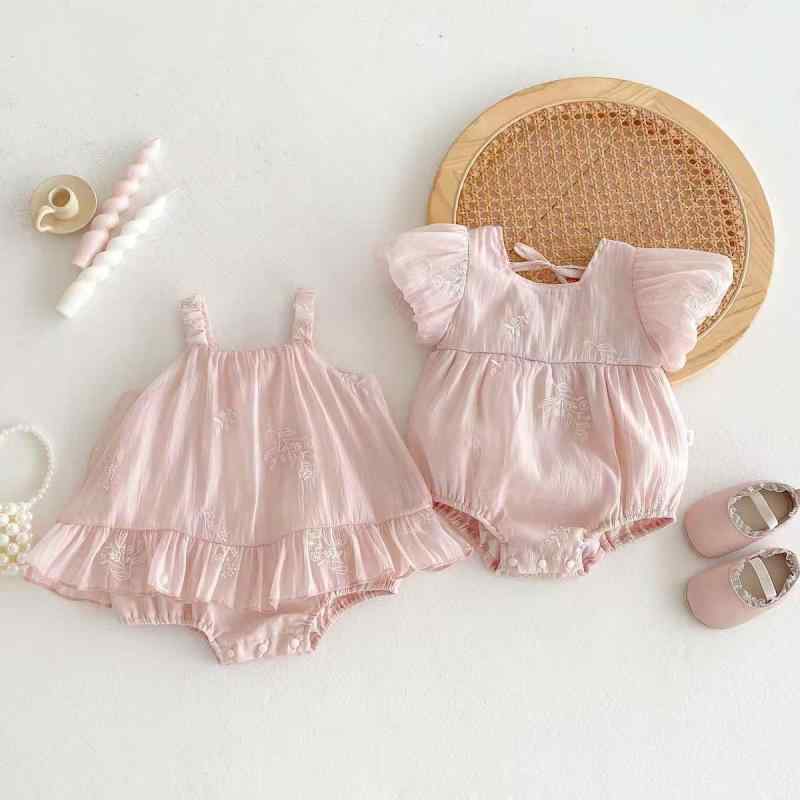 ロンパース ベビー 女の子 ピンク キャミソール ワンピース風 ブルマロンパース 薄手 コットン 綿 かわいい プリンセス お宮参り セレモニー 春夏 記念撮影 4,335円
