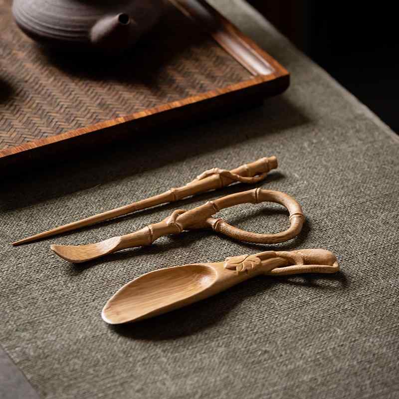 茶道具 竹製 刻みつける 茶道仕掛ける 茶則 茶針 茶夾 3点仕掛ける 生まれながら原料品 和風 茶器 茶の葉備品 茶具 御前上等 普段使い走り 今めかしい