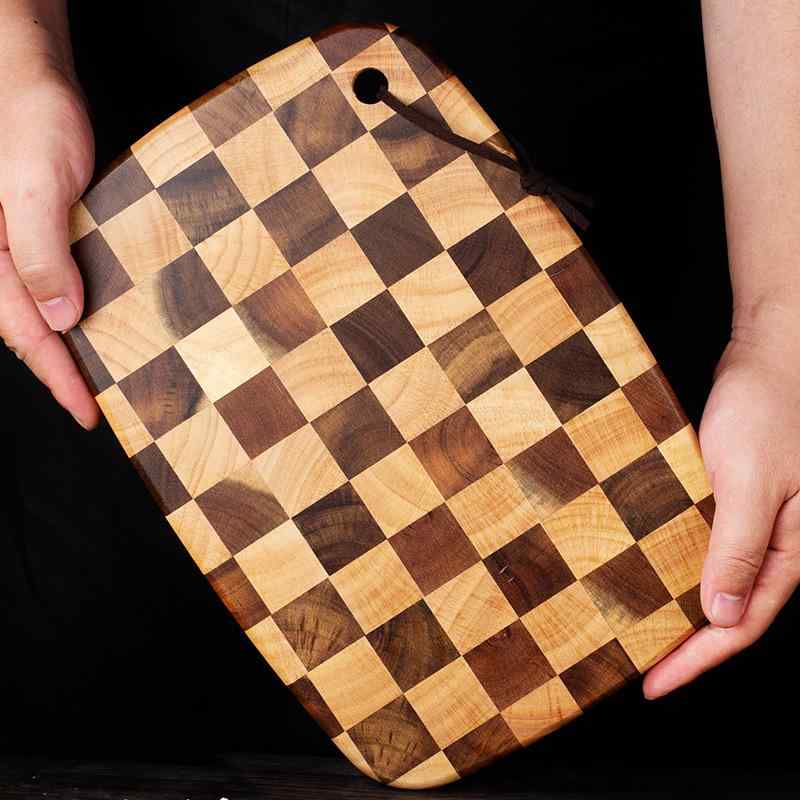まな板 アカシア材 純乎たる材 チェッカーゲーム盤柄 上滑り打ちきり 勝手もと 切り立てるゲーム盤 木製 分かりやすい 今めかしい 今めかしい 生まれながら木 朦々たる