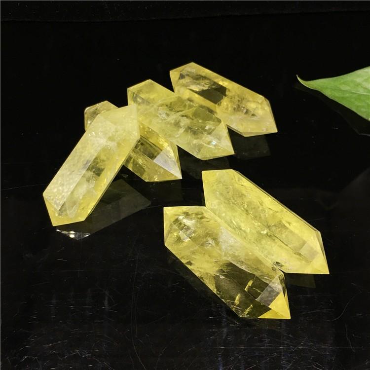 楽天市場】シトリン 黄水晶 ポイント 置物 六角柱 レインボー水晶 虹