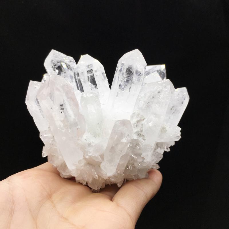 透明な結晶クラスター風 石の置物 原石風 インテリア 透明な結晶クラスター風 石の置物 原石風 インテリア