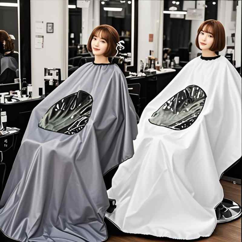 カットクロス セルフカット 黒 縦138 cm 横114cm（自宅測定） 楽天市場】使い捨てクロス 5枚 透明 紐 カットクロス ヘアカット