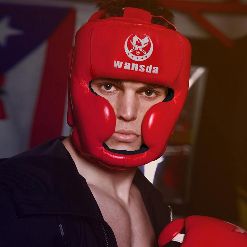 ヘッドギア キッズ 大人用 MMA 格闘技 武術 サンダ テコンドー ボクシング ムエタイ 練習 トレーニング スパーリング 頭部保護 フェイスガード プロテクター