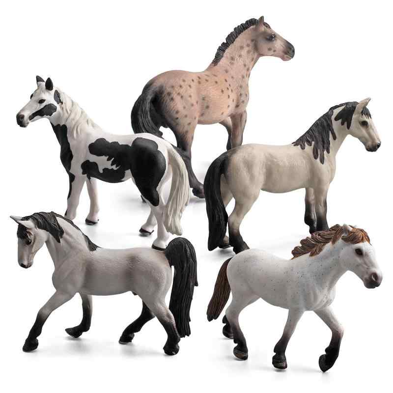 動物フィギュア キッズ リアル 精巧 ピント ナップストルップ 馬 置物 飾り ディスプレイ オブジェ 知育玩具 学習 ごっこ遊び コレクション インテリア プラスチック製
