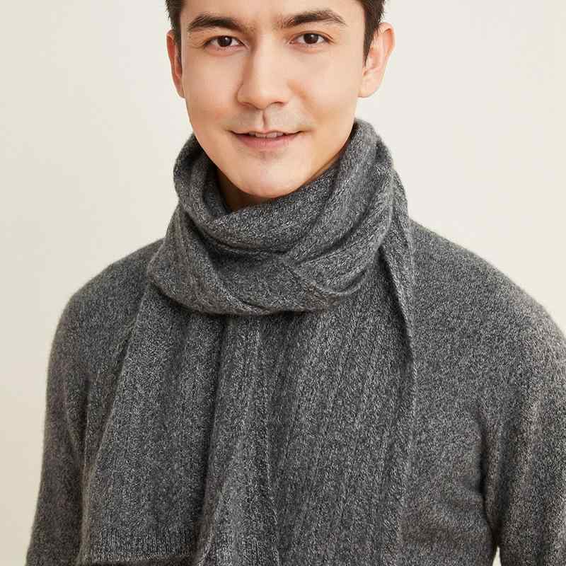 マフラー 男女兼用 ユニセックス 100%カシミヤ ニット ストール 秋冬 防寒 保温 柔らかい なめらか ベーシック 高級感 通勤 通学 普段使い カジュアル