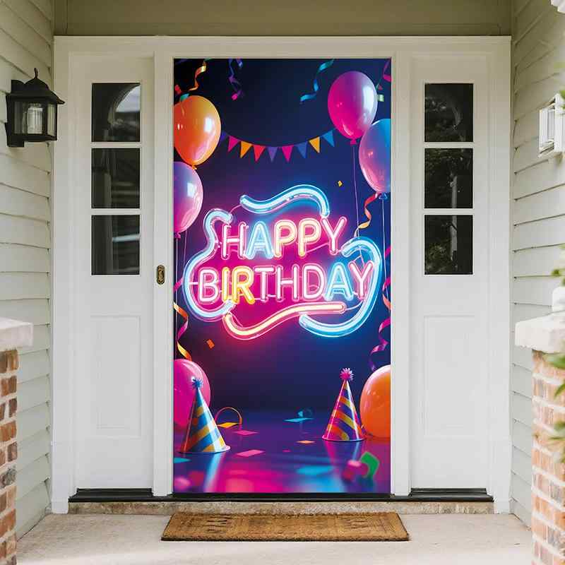 タペストリー 誕生日 バースデー インスタ映え おしゃれ かわいい ケーキ 飾り ドア飾り 壁掛け ハート アルファベット パーティー イベント デコレーション ポリエステル