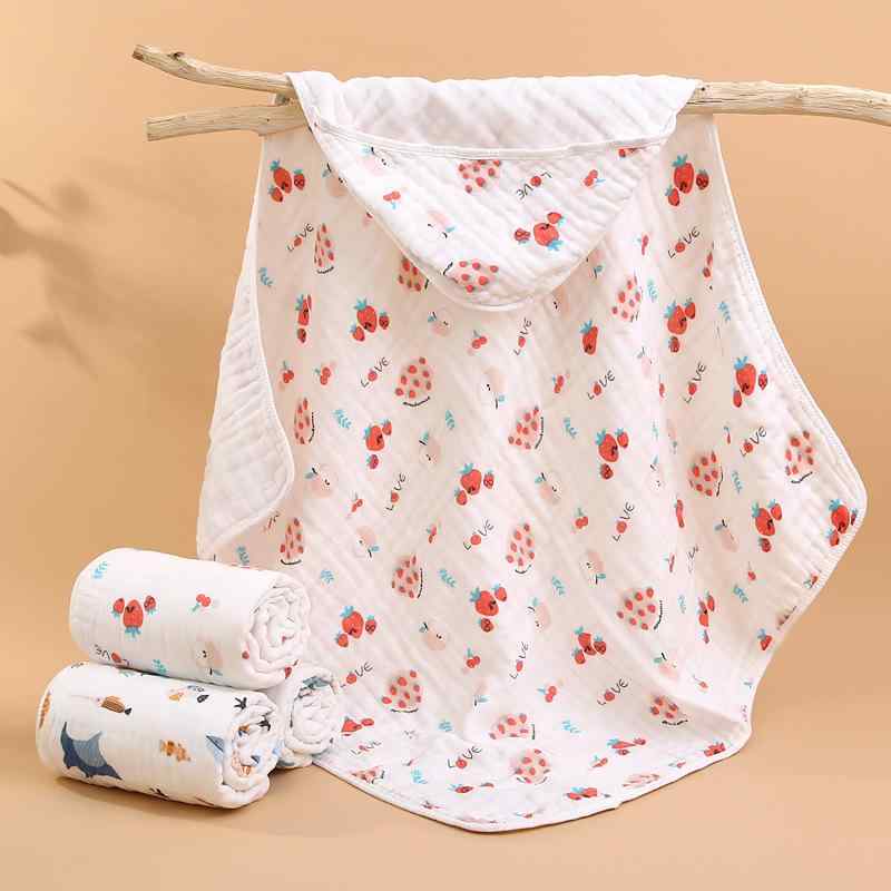 おくるみ ベビー 新生児 乳児 アフガン 綿100% 6重ガーゼ コットン やわらか肌触り 吸湿性 通気性 デリケート肌用 安全基準A かわいい柄 出産準備品 春夏秋