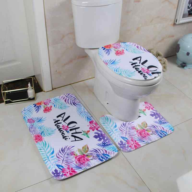 トイレタリー 室内用便器引っ敷き 引っ敷き 3点書き割り 二階建てバスお座敷 洗面用むき 吸水 速乾 上滑り打ちきり 綿ネル ポリエステル 刷り上げる柄 今めかしい 分かりやすい