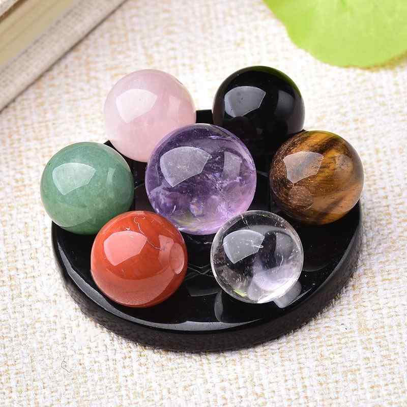 楽天市場】【風水開運 七星陣セット】天然水晶丸玉＋アクリル台座 水晶