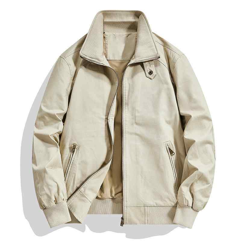 ジャケット メンズ アメカジ ヴィンテージ レトロ ウォッシュドコットン 丈夫 耐久性 通気性 防風 ゆったり ルーズフィット カジュアル ワークウェア ジップアップ アウター ブルゾン 春秋