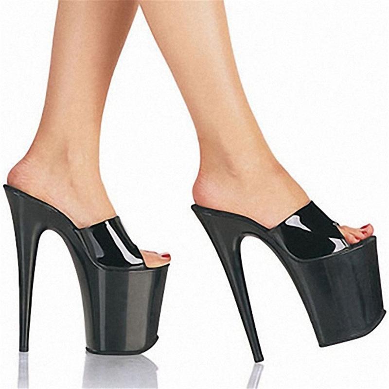 サンダル レディース 窈窕たる 分かりやすい 20糎ハイヒール プラットホーム 幽客通い路 上演 ミュール 馬鹿でかい大きさ ビッグ大きさ 細踵 ピン踵 エナメル 黒いこと つや消し 夏