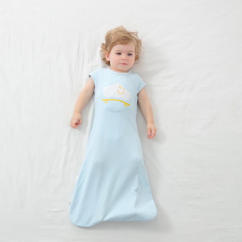 スリーパー 新生児 ベビー おくるみ スワドル 洋服型 寝冷え防止 寝返り防止 安眠サポート 春夏秋 薄手 コットン