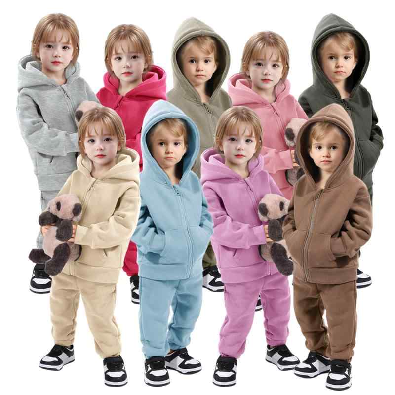 キッズ 男の子 女の子 セットアップ 2点セット 裏起毛 ジップアップ パーカー 長袖 スウェットパンツ ロングパンツ 綿素材 あったか カジュアル スポーツ 普段使い ルームウェア 韓国ファッション 秋冬